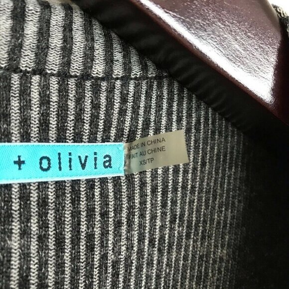 Alice+Olivia Duster Sweater Vest Gray Marled XS - Picture 7 of 8